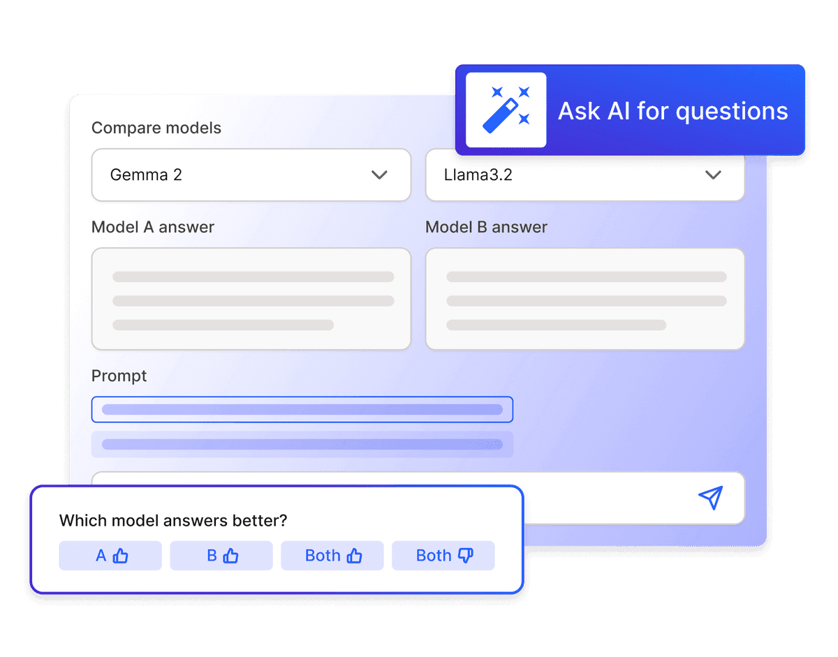 Robust comparison between LLMs